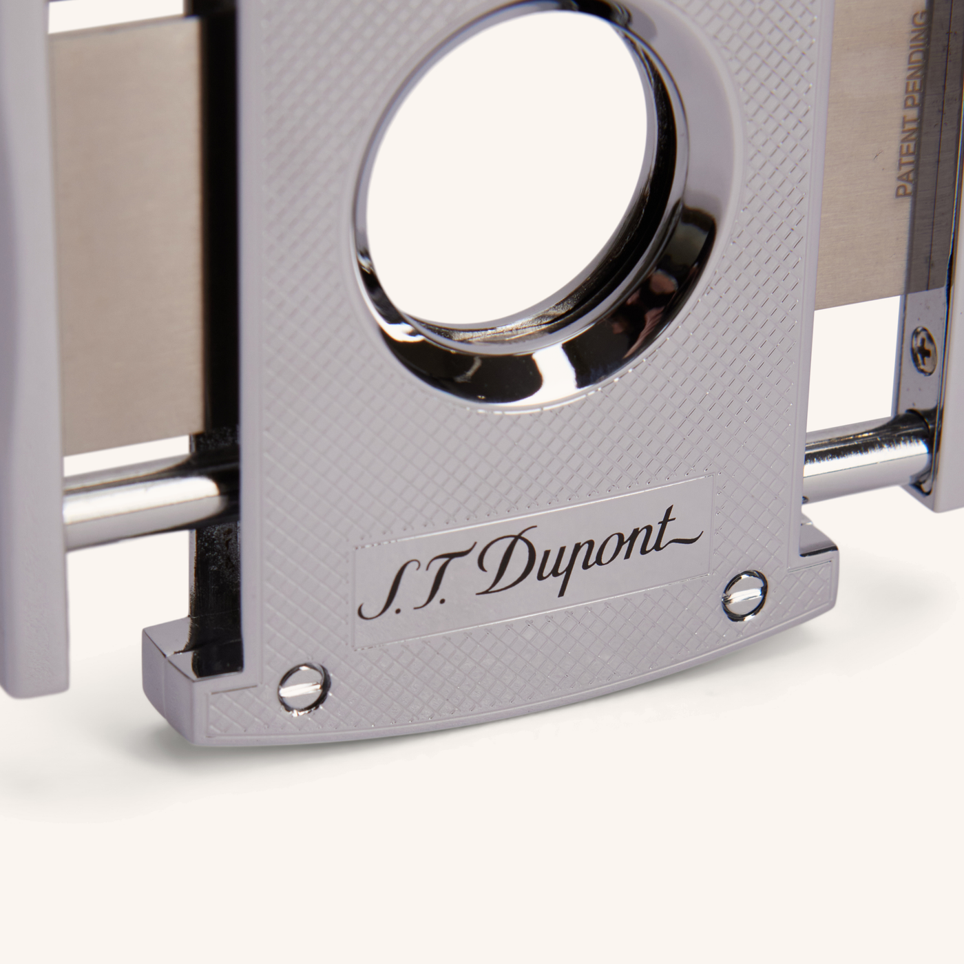 S.T. Dupont Maxijet Cigar Cutter Chequered Chrome