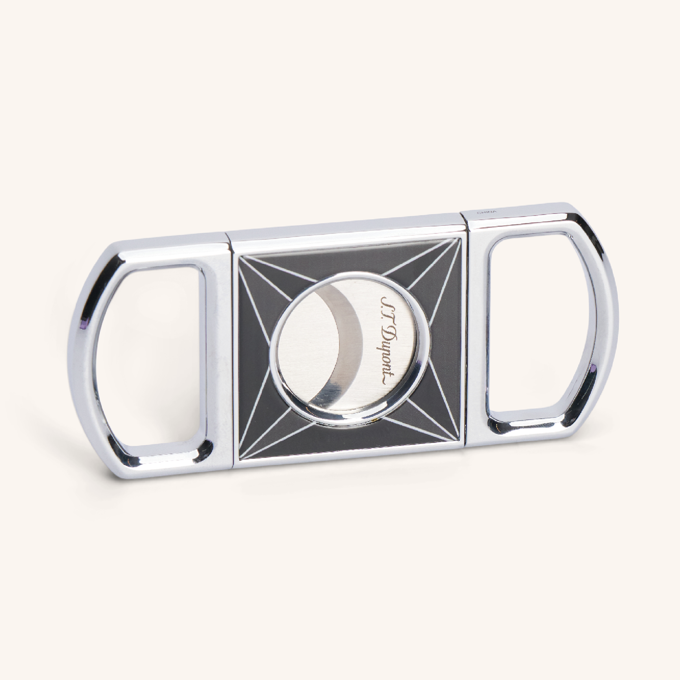 S.T. Dupont Cigar Cutter Chrome Fire X Black