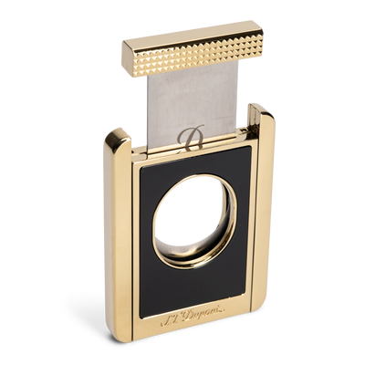 S.T. Dupont Cigar Cutter and Stand Black & Gold