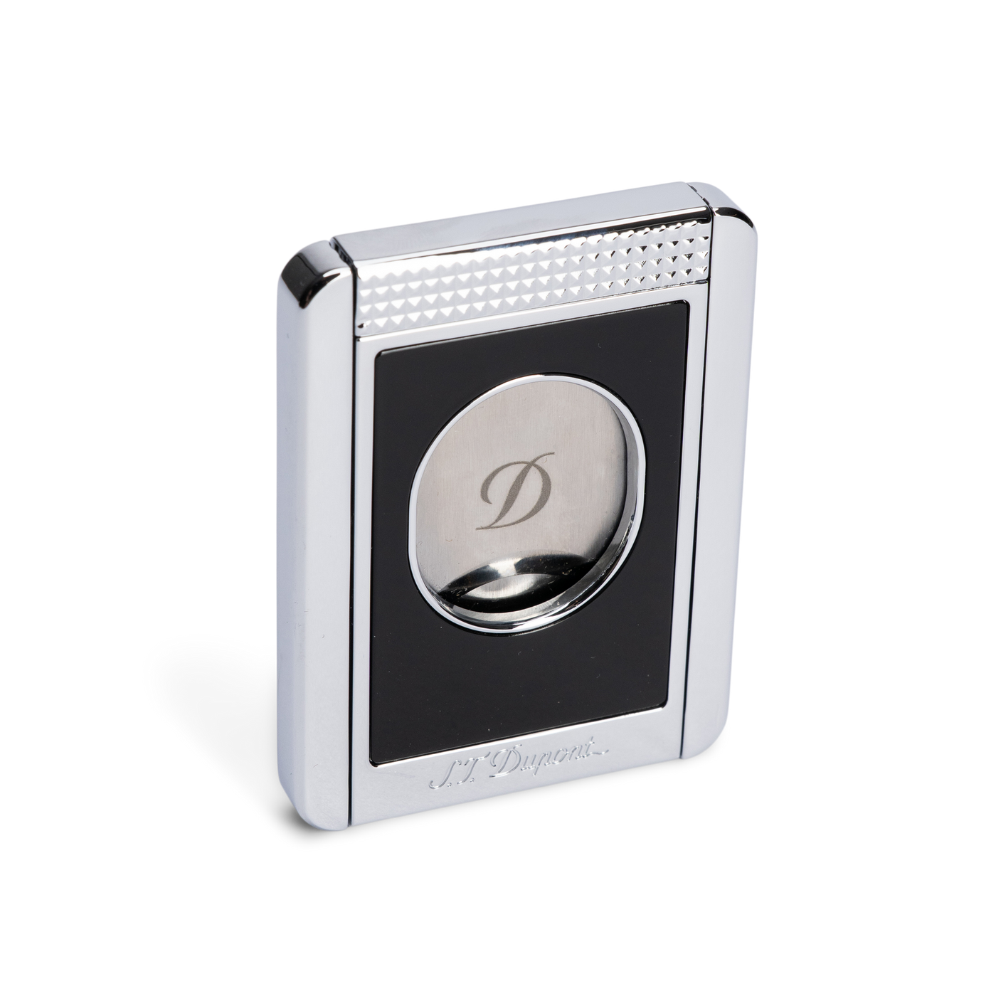 S.T. Dupont Cigar Cutter and Stand Black & Chrome