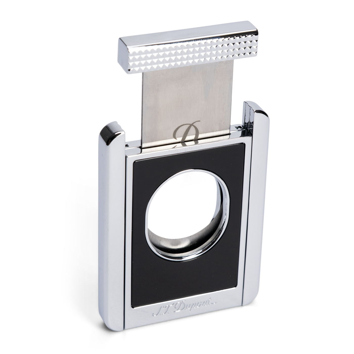 S.T. Dupont Cigar Cutter and Stand Black & Chrome