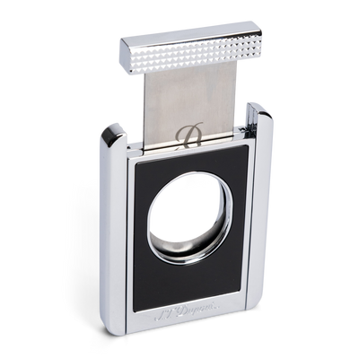S.T. Dupont Cigar Cutter and Stand Black & Chrome