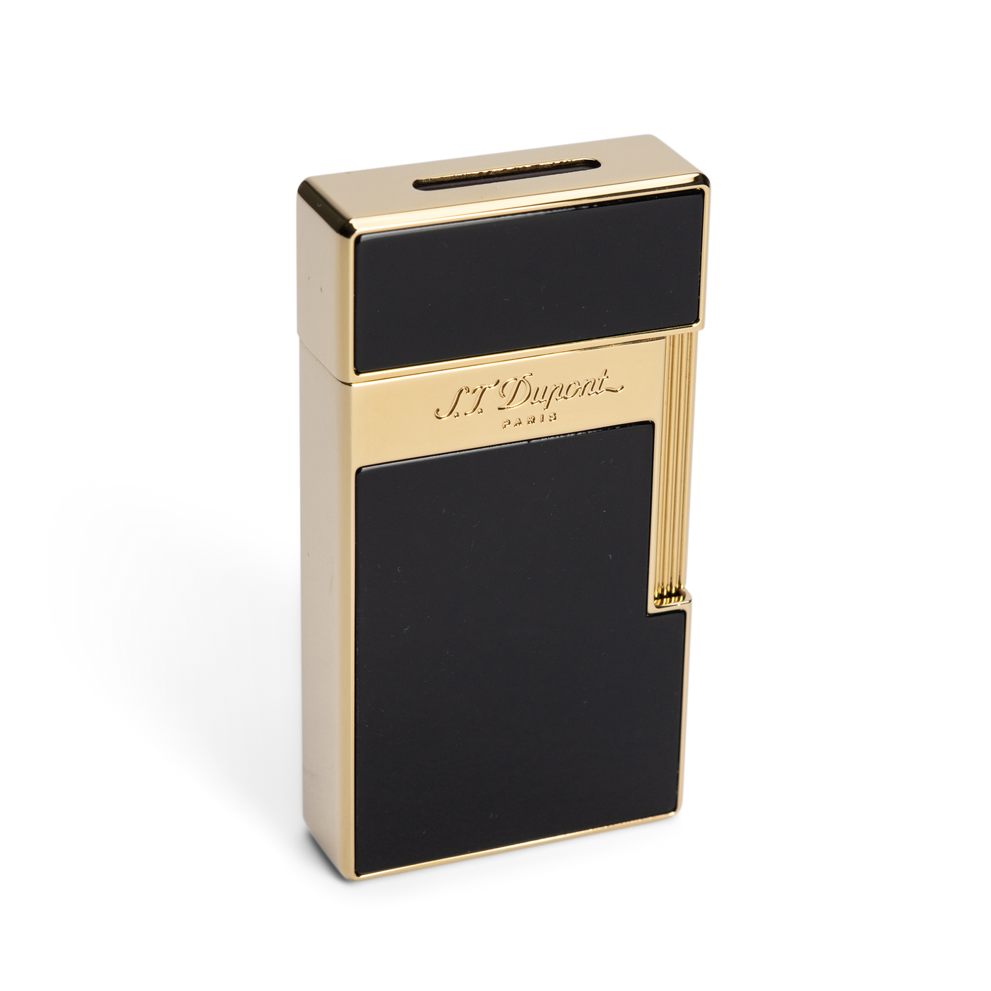 S.T. Dupont Biggy Lighter Black Lacquer & Gold