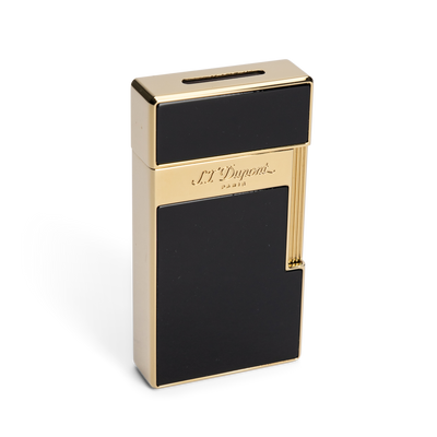 S.T. Dupont Biggy Lighter Black Lacquer & Gold
