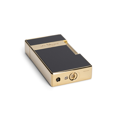 S.T. Dupont Biggy Lighter Black Lacquer & Gold