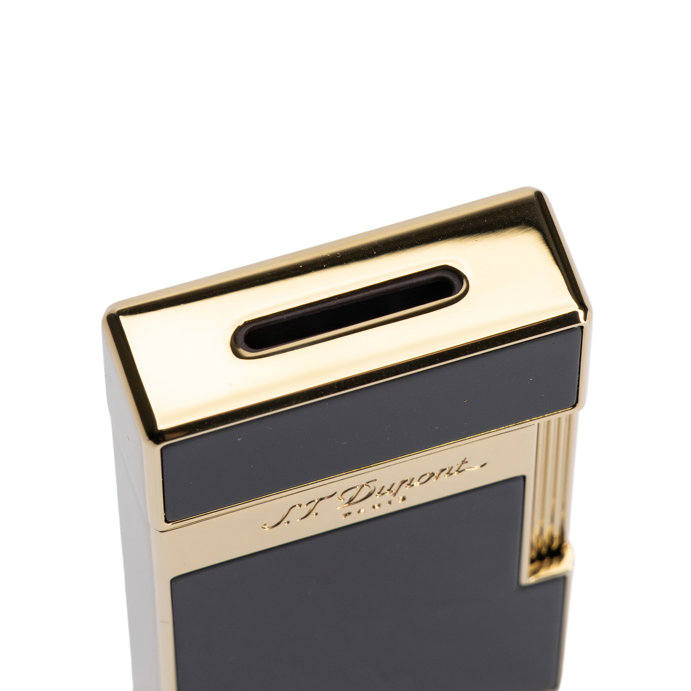 S.T. Dupont Biggy Lighter Black Lacquer & Gold