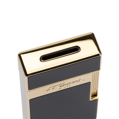 S.T. Dupont Biggy Lighter Black Lacquer & Gold