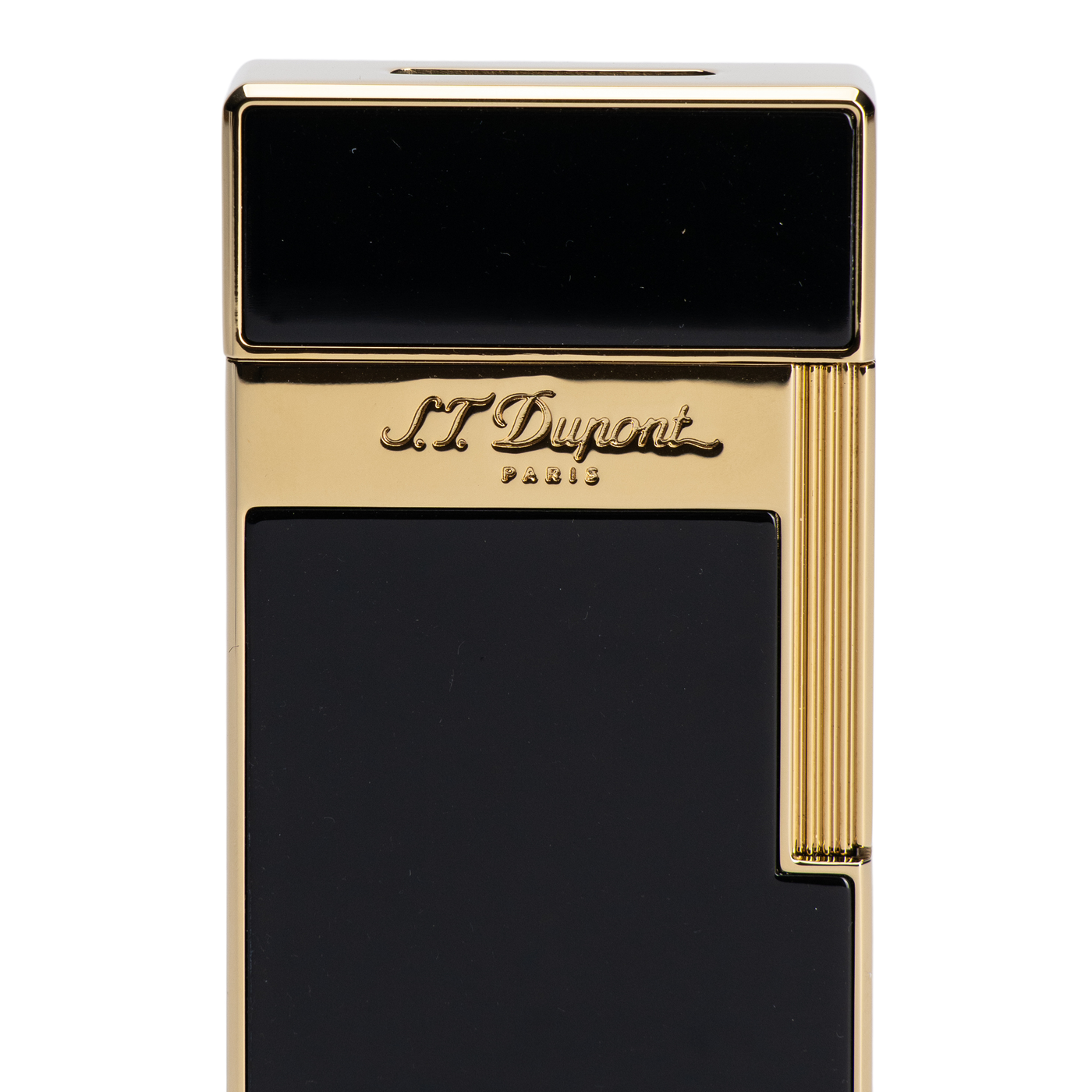 S.T. Dupont Biggy Lighter Black Lacquer & Gold