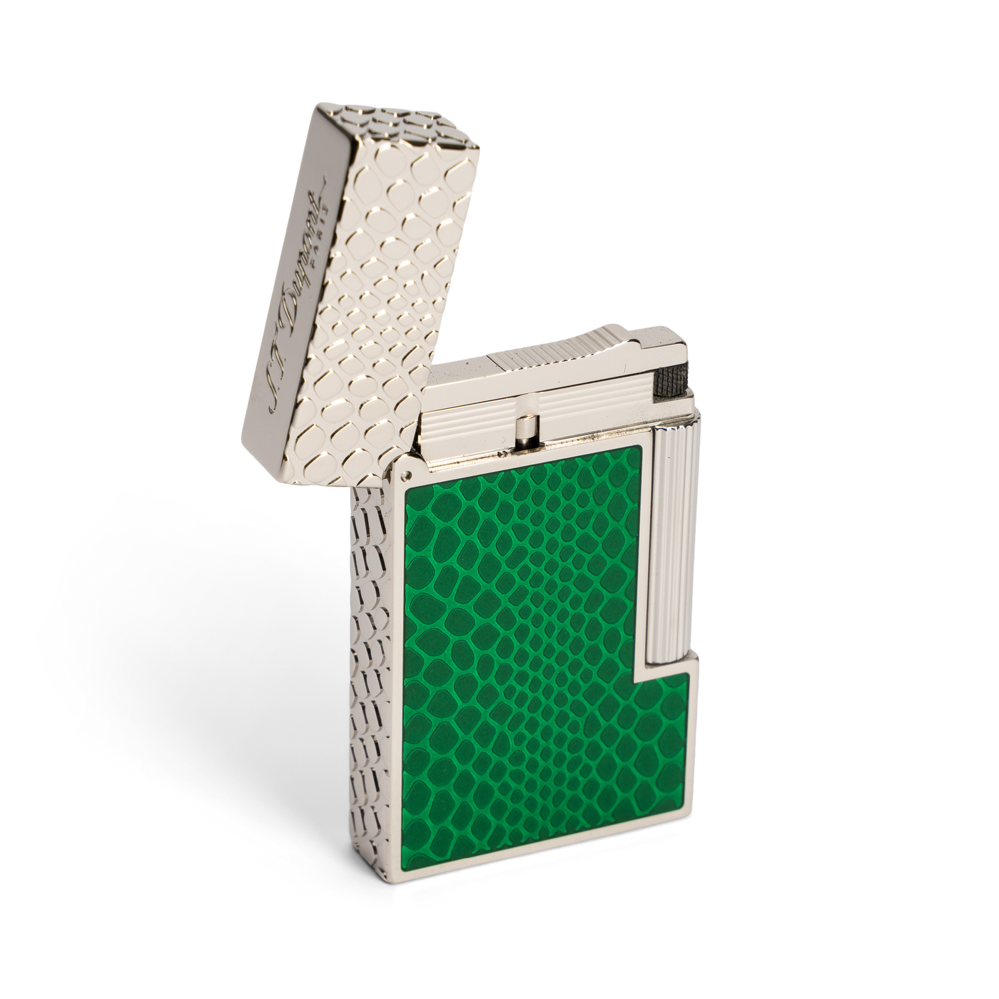 S.T. Dupont Ligne 2 Cling Guilloche Under Lacquer Snake Skin