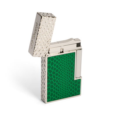 S.T. Dupont Ligne 2 Cling Guilloche Under Lacquer Snake Skin