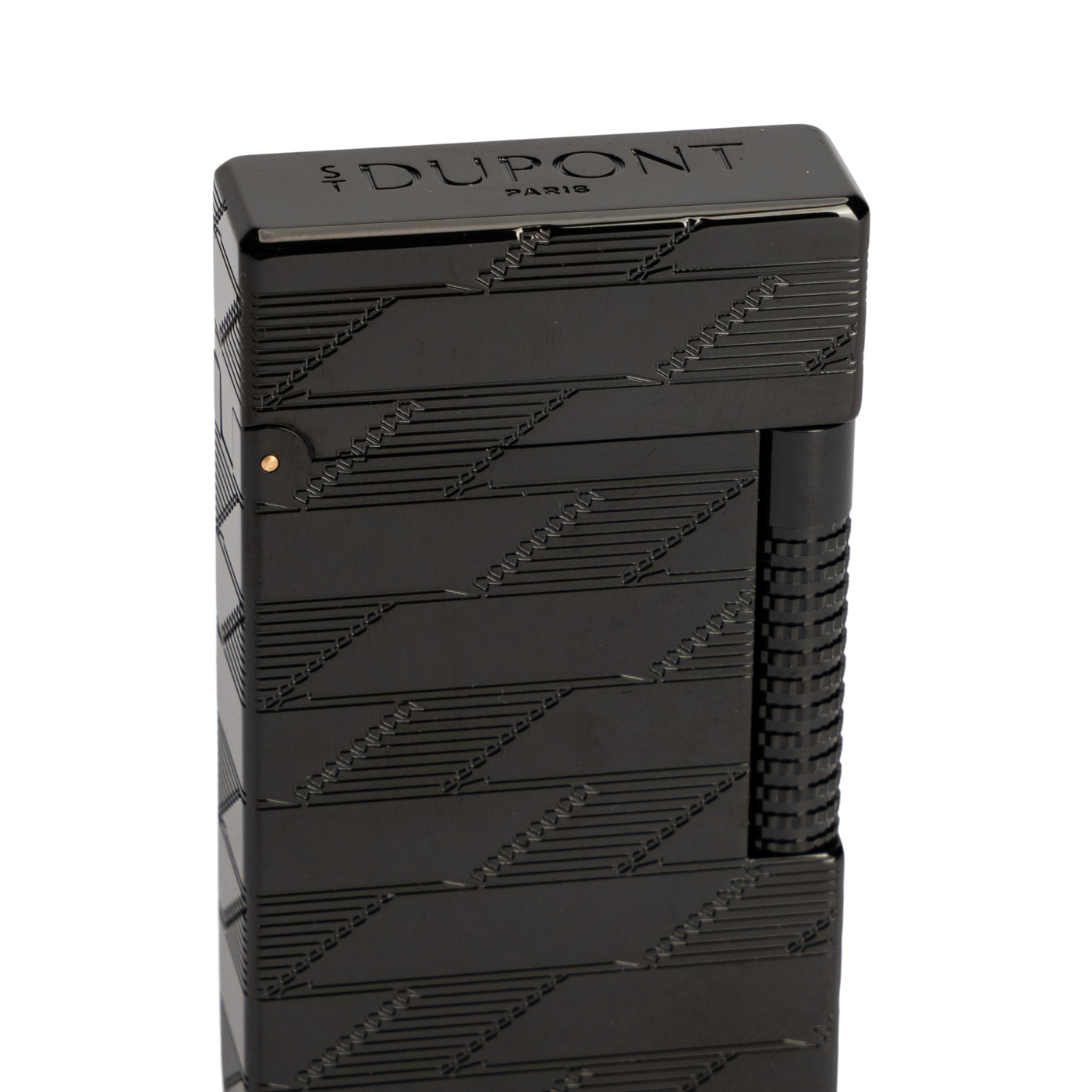 S.T. Dupont 1872 Monogram Le Grand Dupont Cling Guilloche Lighter Black