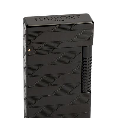 S.T. Dupont 1872 Monogram Le Grand Dupont Cling Guilloche Lighter Black