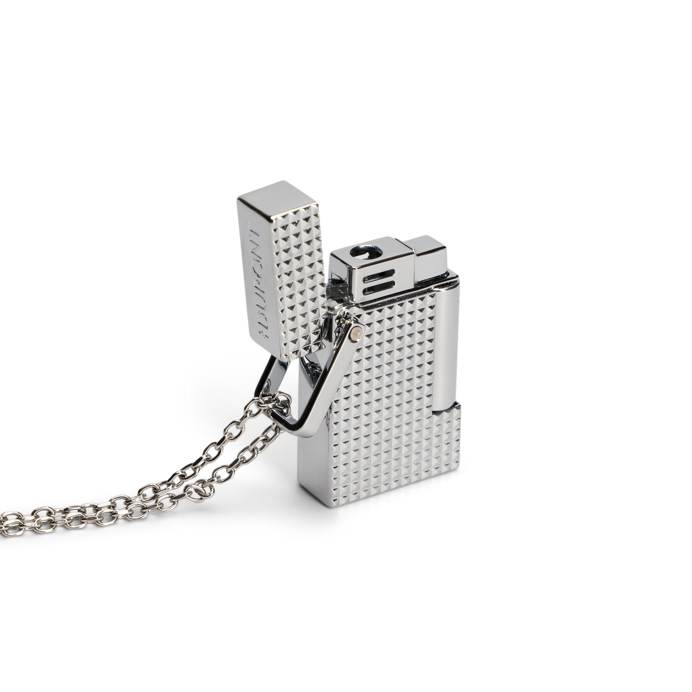 S.T. Dupont Necklace Lighter Chrome Silver