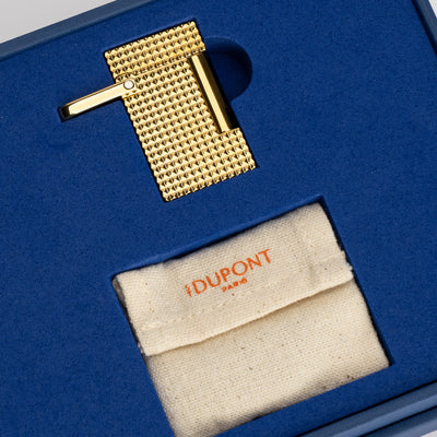 S.T. Dupont Necklace Lighter Chrome Gold