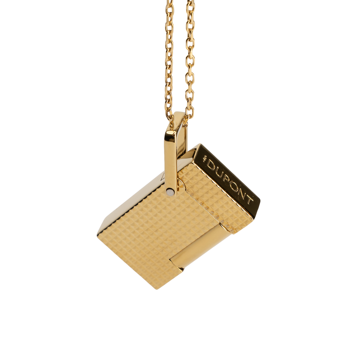 S.T. Dupont Necklace Lighter Chrome Gold
