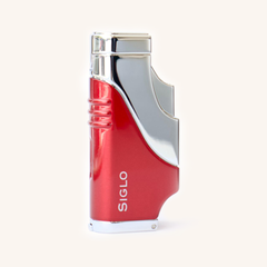 Siglo Triple Flame Lighter Red