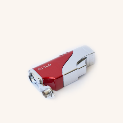 Siglo Triple Flame Lighter Red