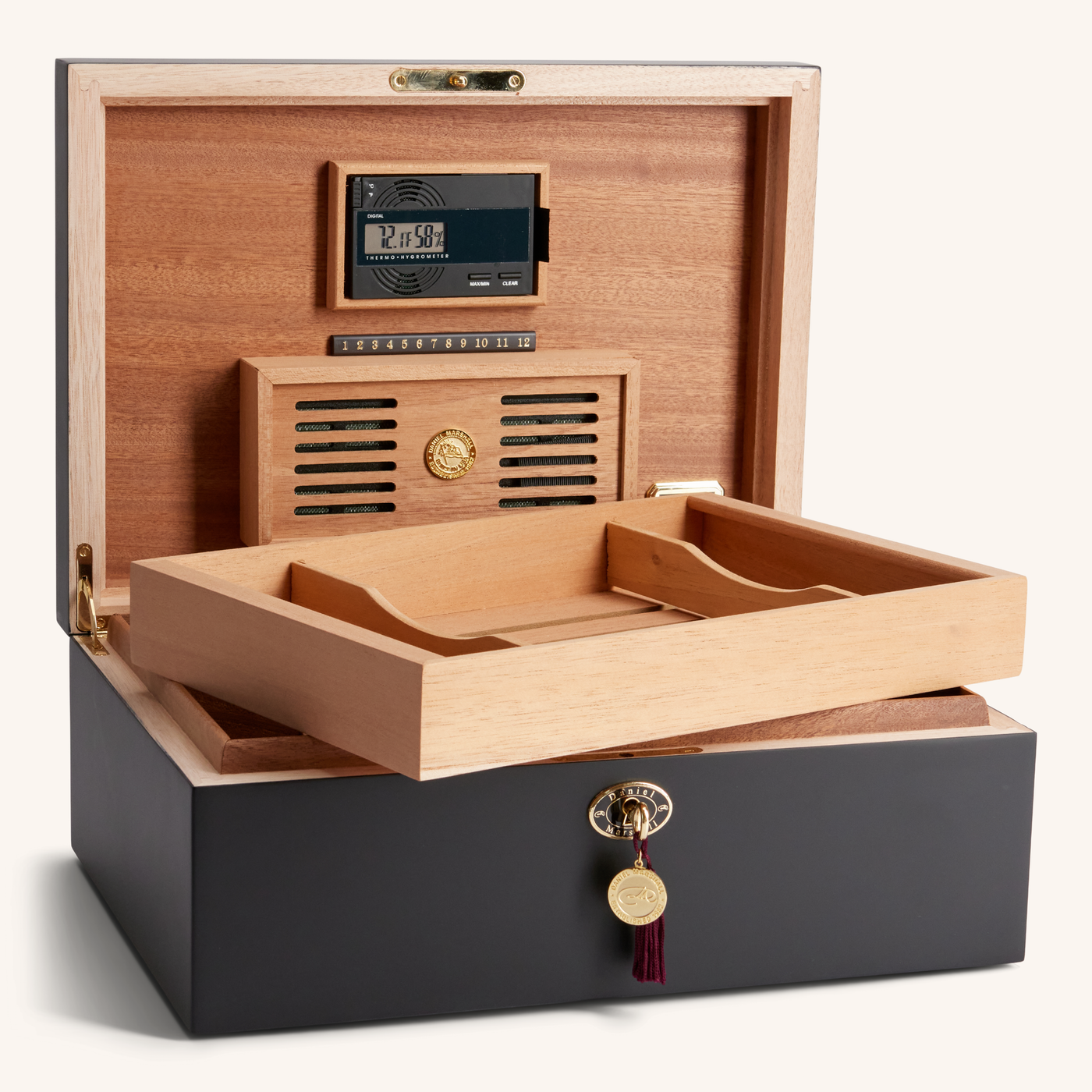 Daniel Marshall Ambiente 125ct Humidor in Black Matte