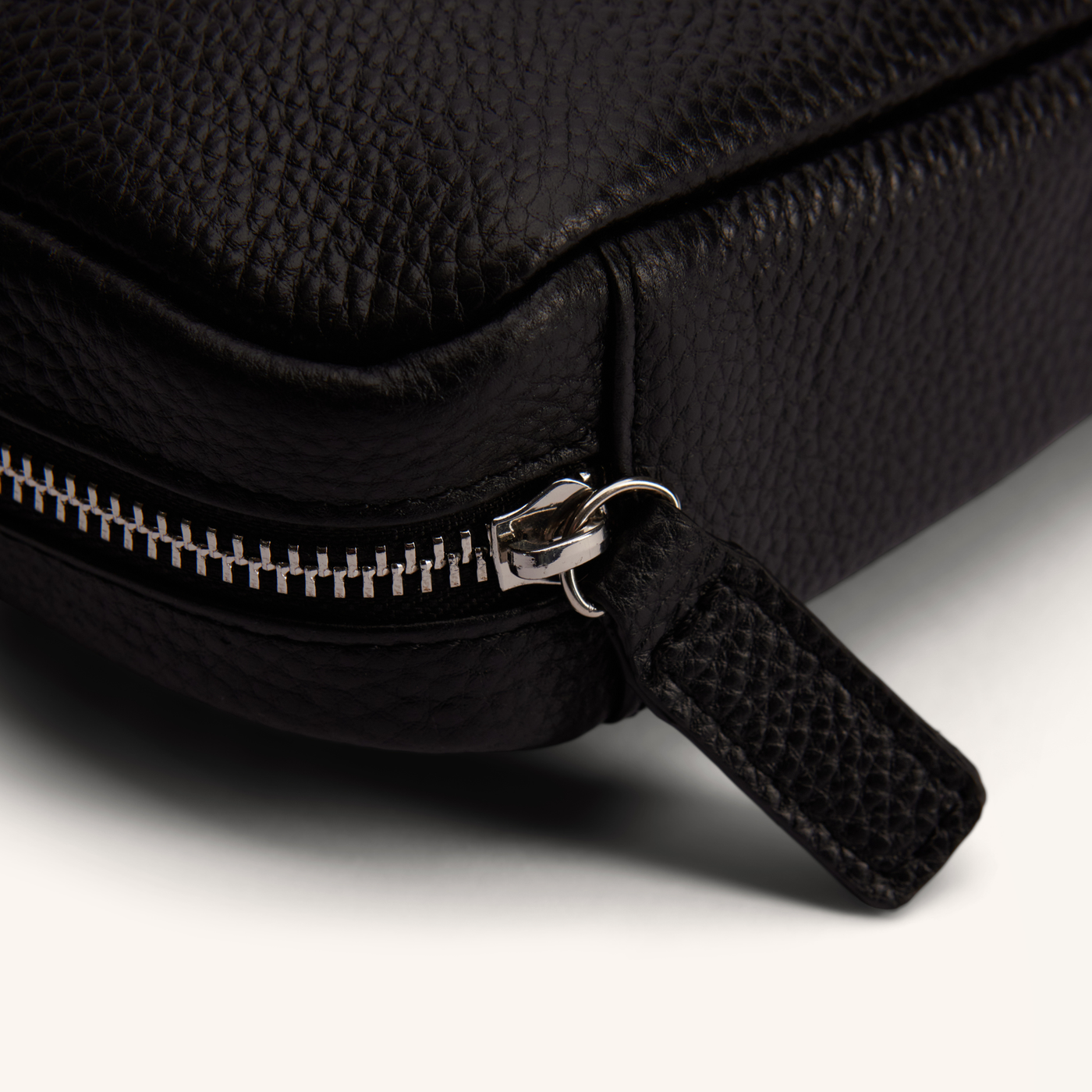 The Index Black Leather Travel Case