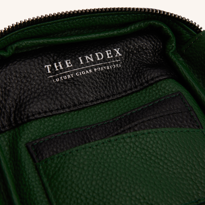 The Index Black Leather Travel Case
