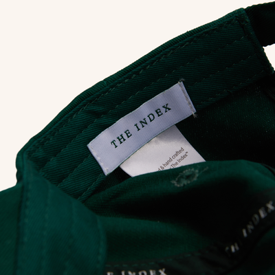 The Index Logo Embroidered Baseball Cap Green