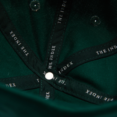 The Index Logo Embroidered Baseball Cap Green