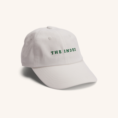 The Index Logo Embroidered Baseball Cap White