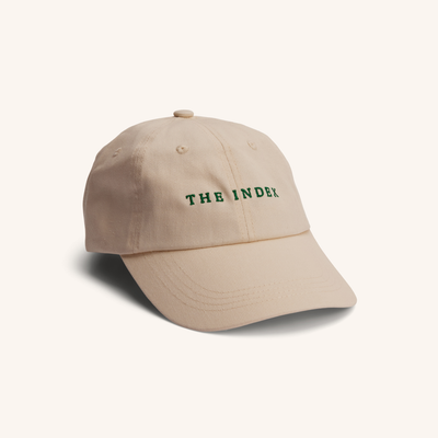 The Index Logo Embroidered Baseball Cap Beige