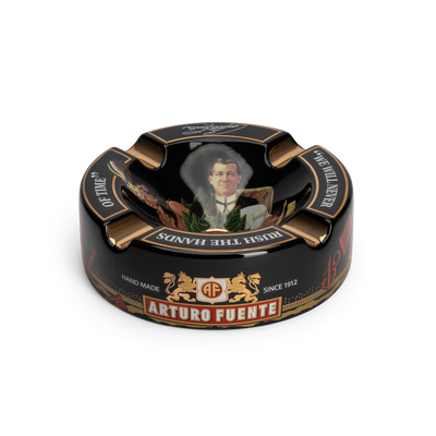Arturo Fuente 4 Cigar Ceramic Ashtray Black