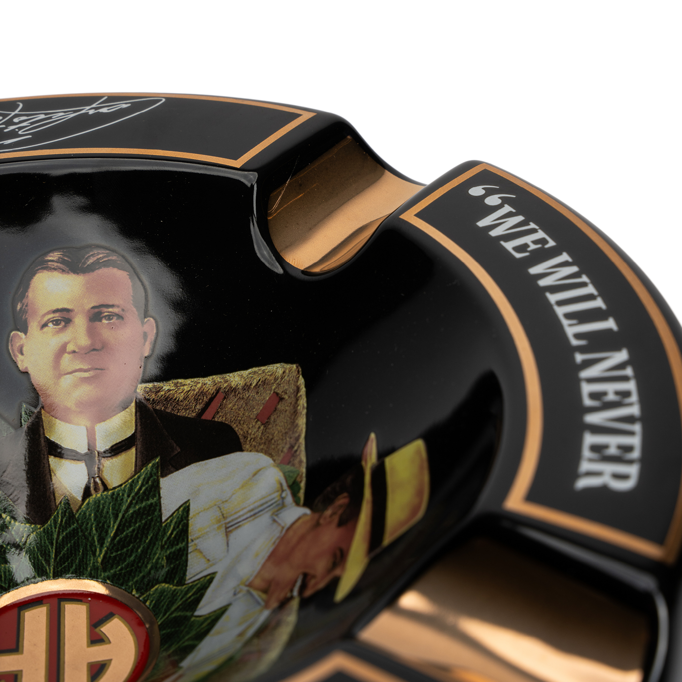Arturo Fuente 4 Cigar Ceramic Ashtray Black