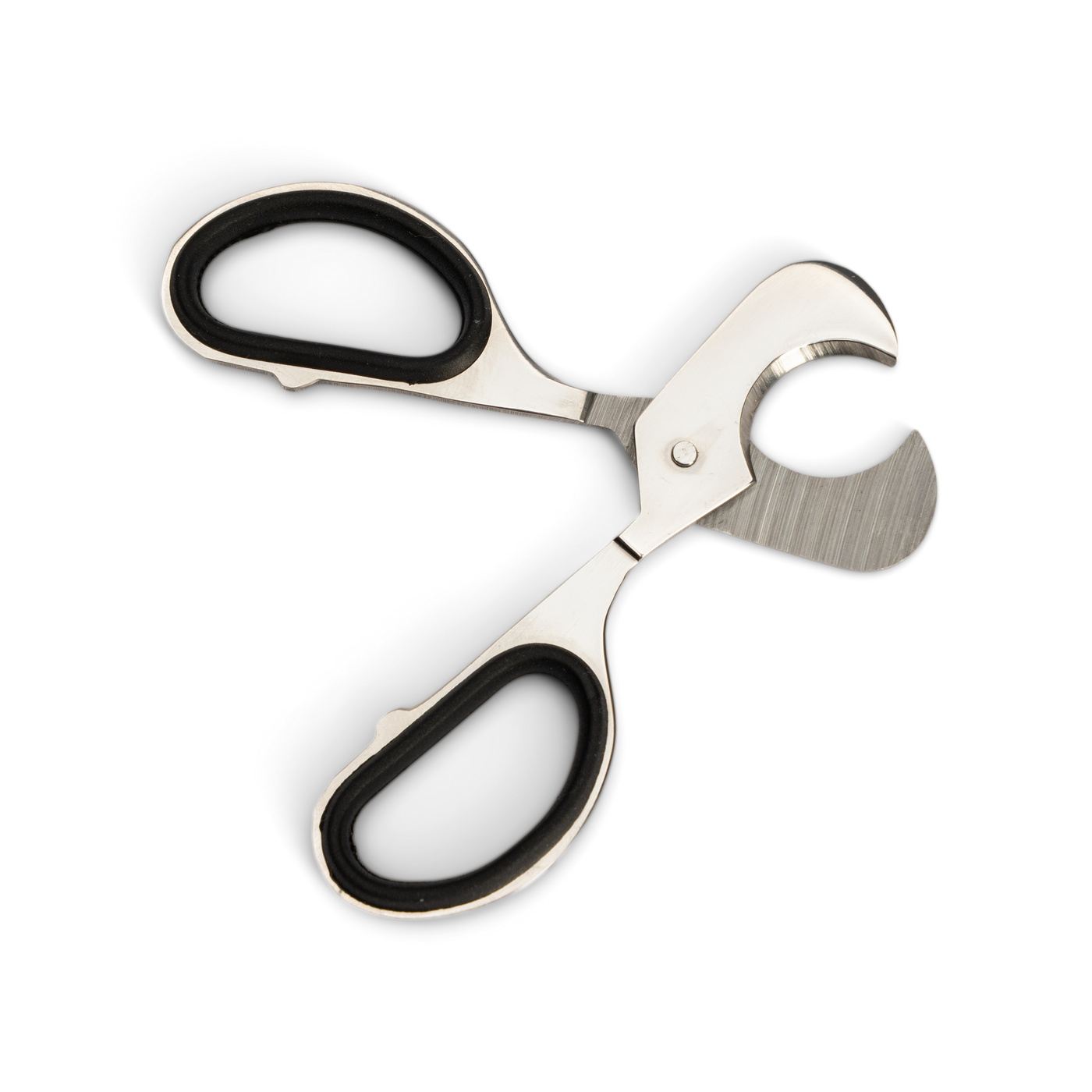 Stainless Steel Cigar Scissors with Rubber Grip 60 Ring Gauge