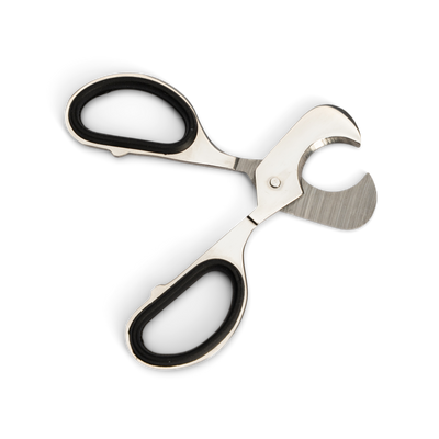 Stainless Steel Cigar Scissors with Rubber Grip 60 Ring Gauge