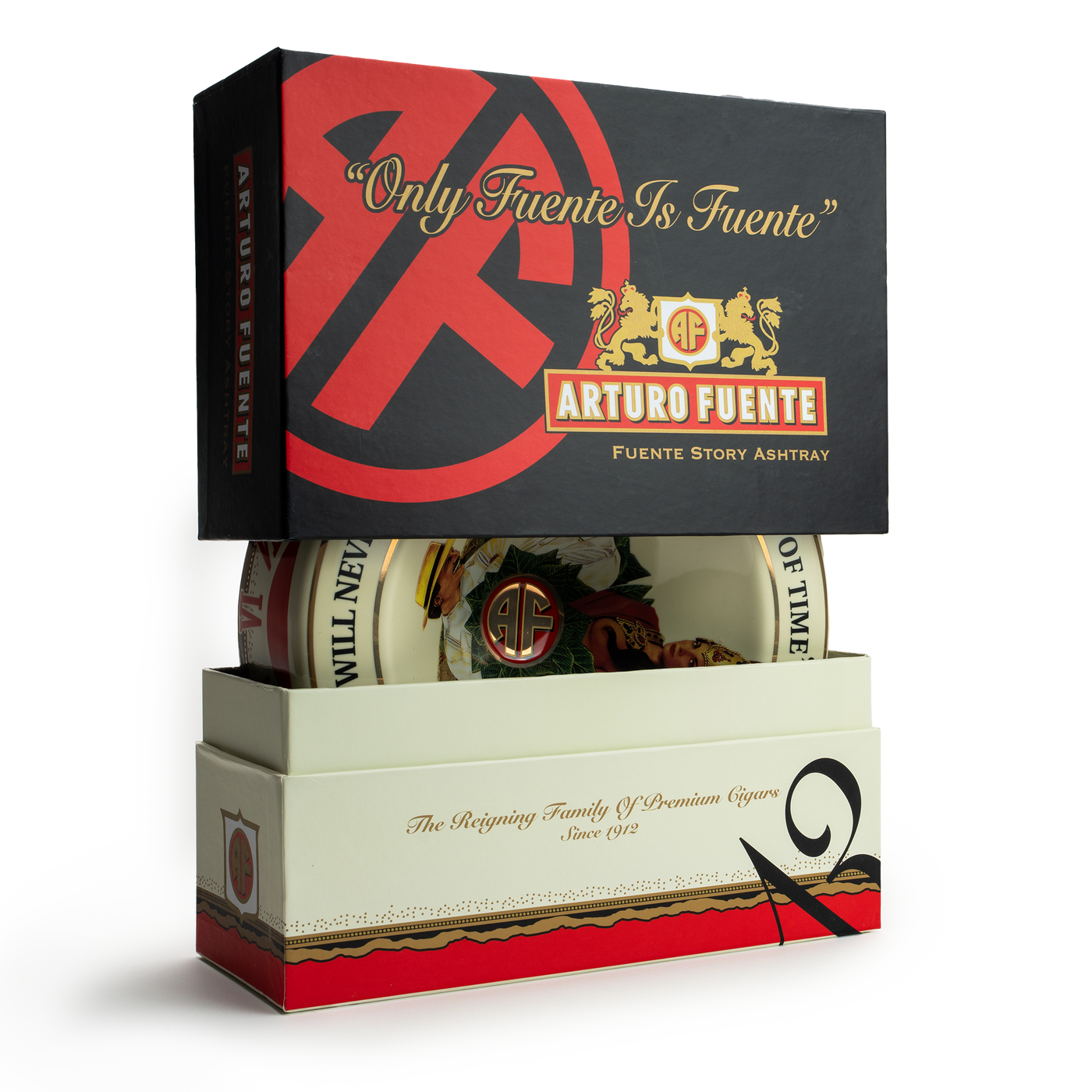 Arturo Fuente 4 Cigar Ceramic Ashtray Cream