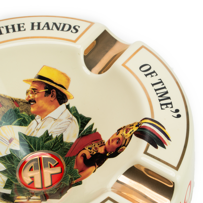 Arturo Fuente 4 Cigar Ceramic Ashtray Cream
