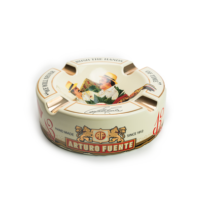 Arturo Fuente 4 Cigar Ceramic Ashtray Cream