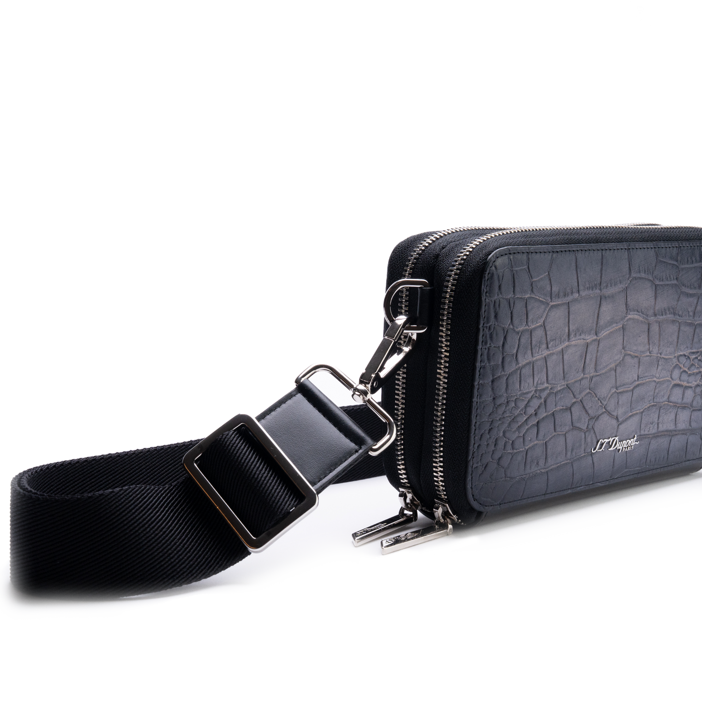 S.T. Dupont Atelier Small Crossbody Cigar Pouch Black