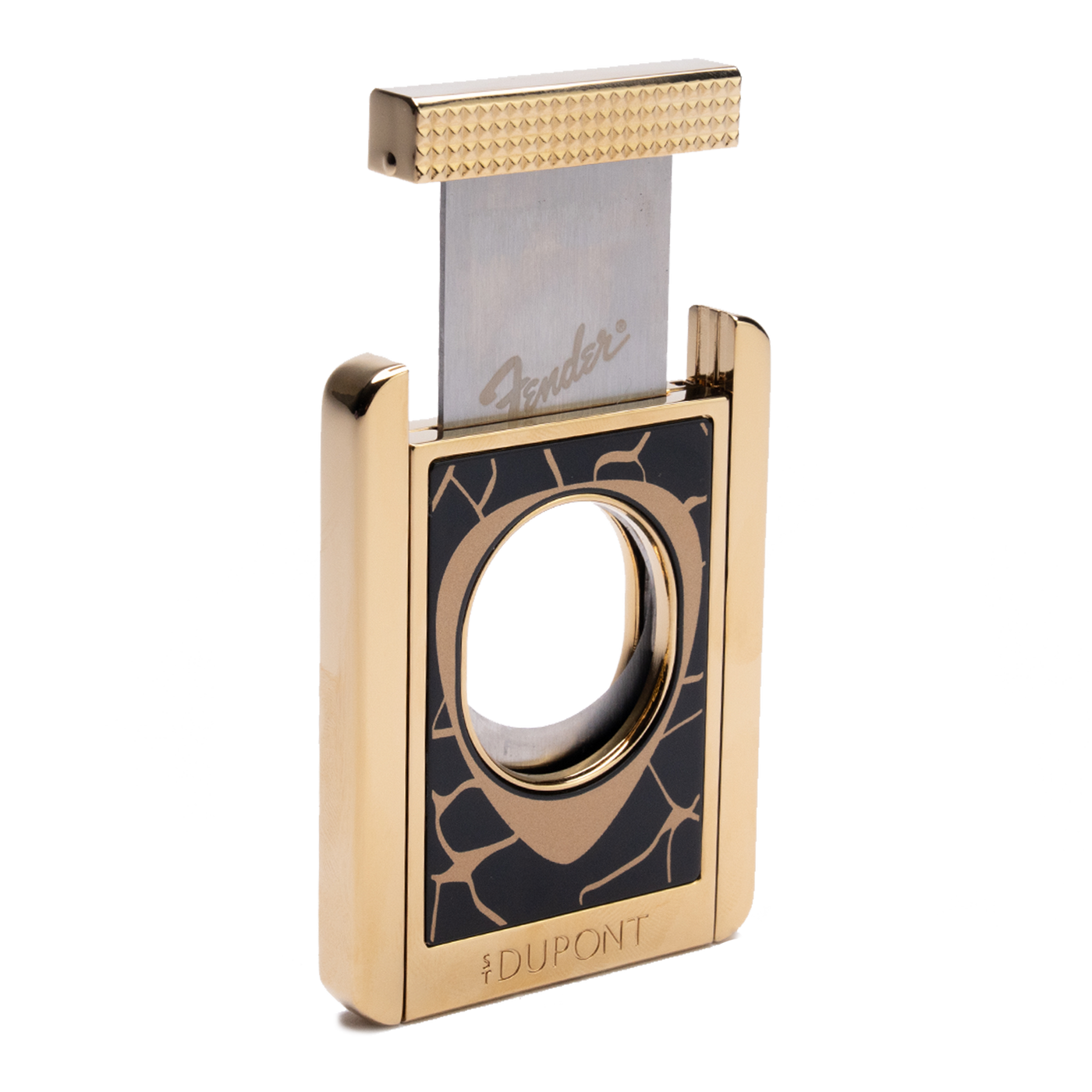 S.T. Dupont Fender Cigar Cutter Stand Black & Gold
