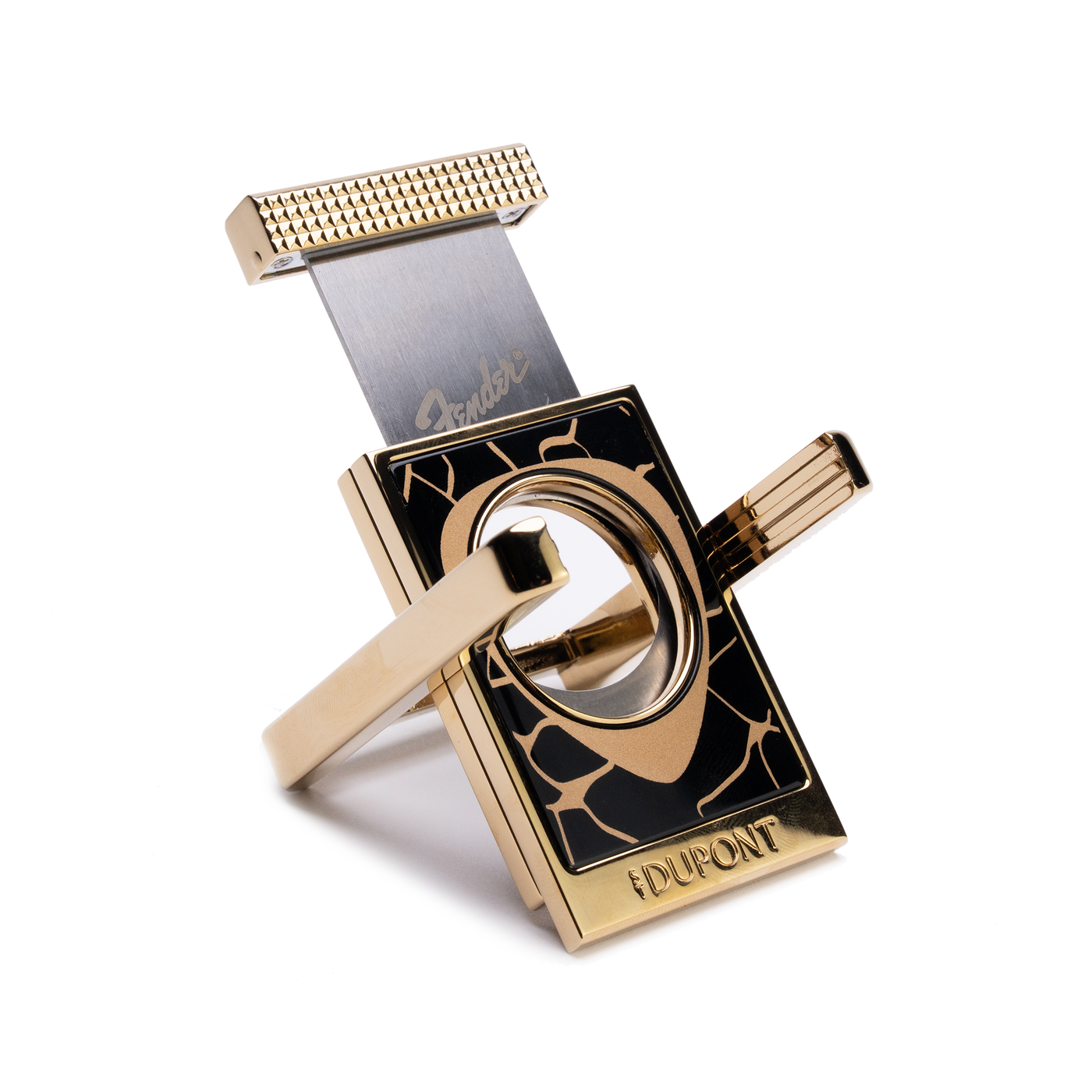 S.T. Dupont Fender Cigar Cutter Stand Black & Gold
