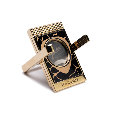 S.T. Dupont Fender Cigar Cutter Stand Black & Gold