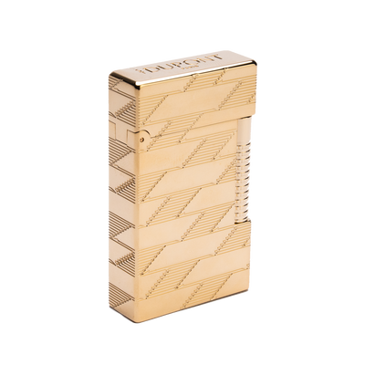 S.T. Dupont 1872 Monogram Le Grand Dupont Cling Guilloche Lighter Gold
