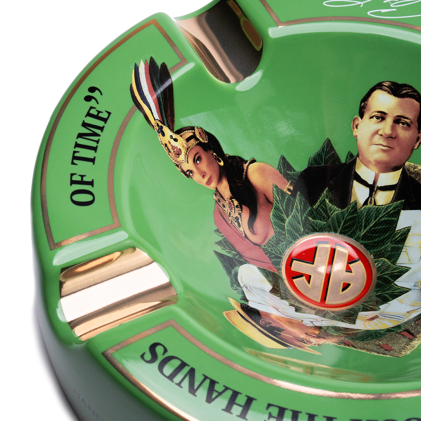 Arturo Fuente 4 Cigar Ceramic Ashtray Green