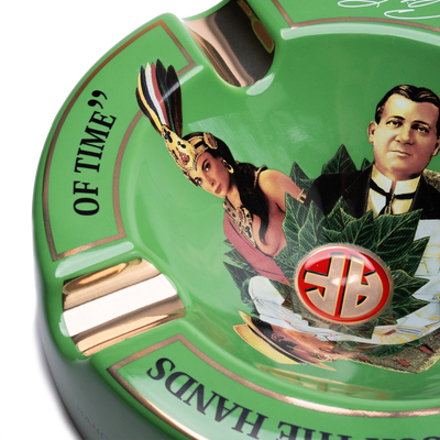 Arturo Fuente 4 Cigar Ceramic Ashtray Green