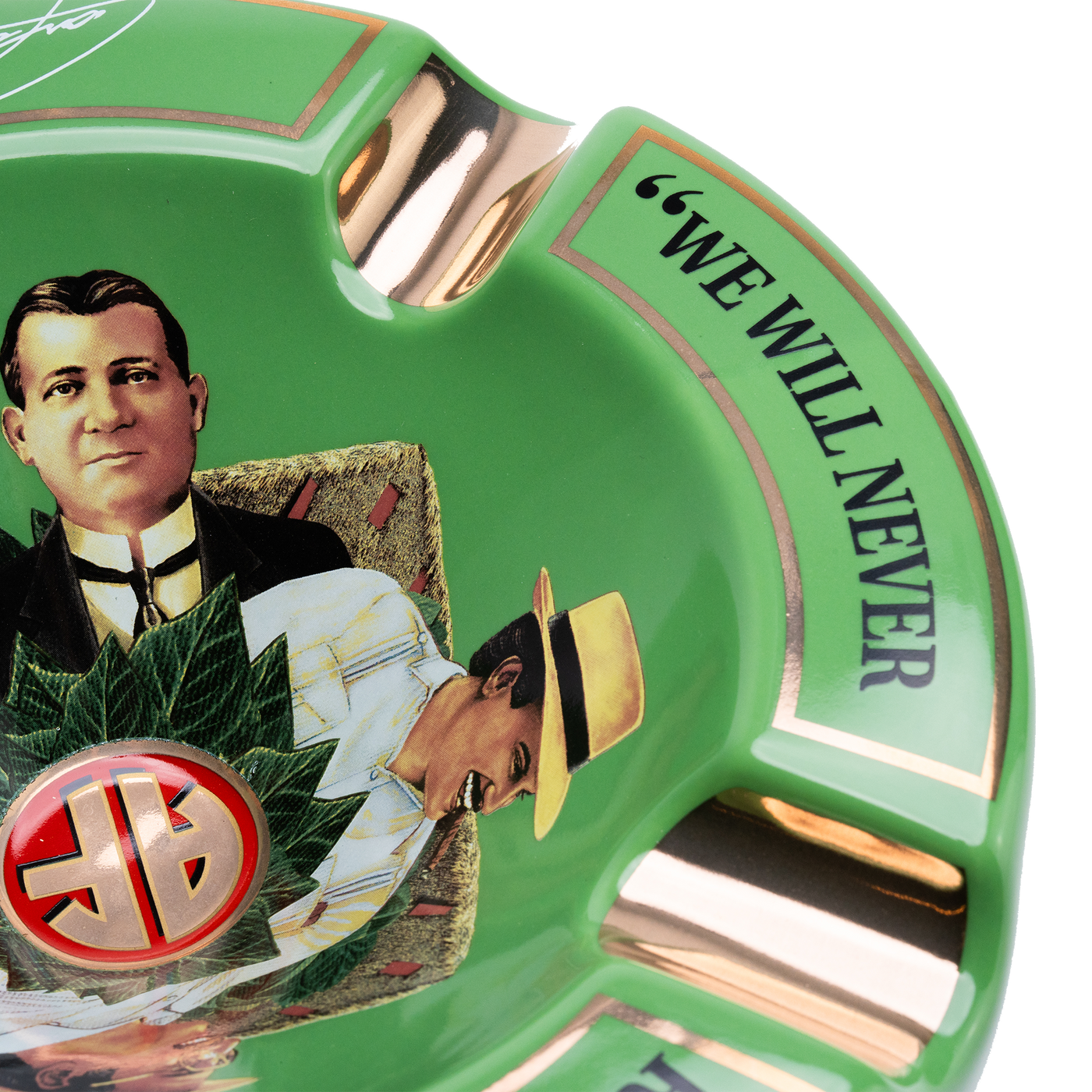 Arturo Fuente 4 Cigar Ceramic Ashtray Green