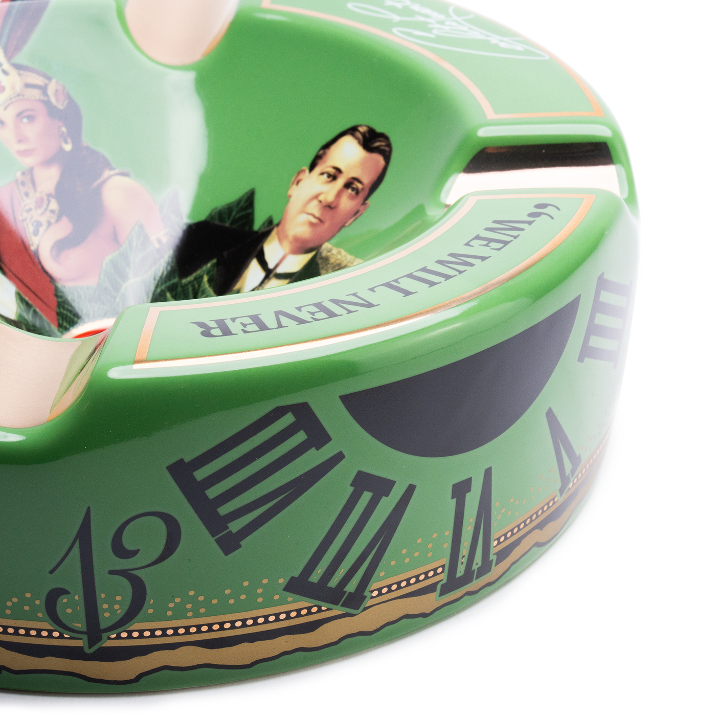Arturo Fuente 4 Cigar Ceramic Ashtray Green