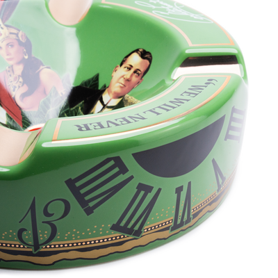 Arturo Fuente 4 Cigar Ceramic Ashtray Green