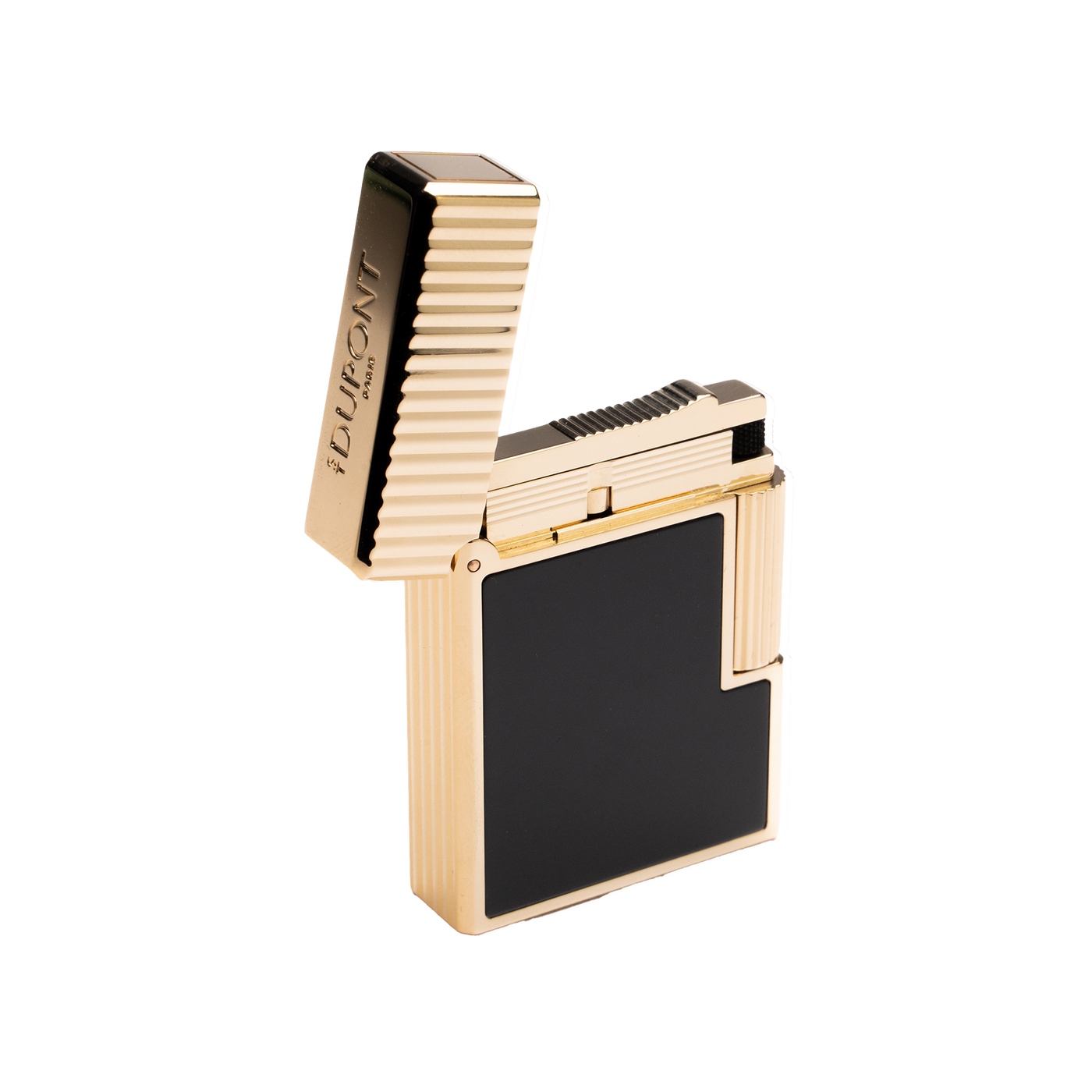 S.T. Dupont Ligne 1 Vertical Lines Black & Gold
