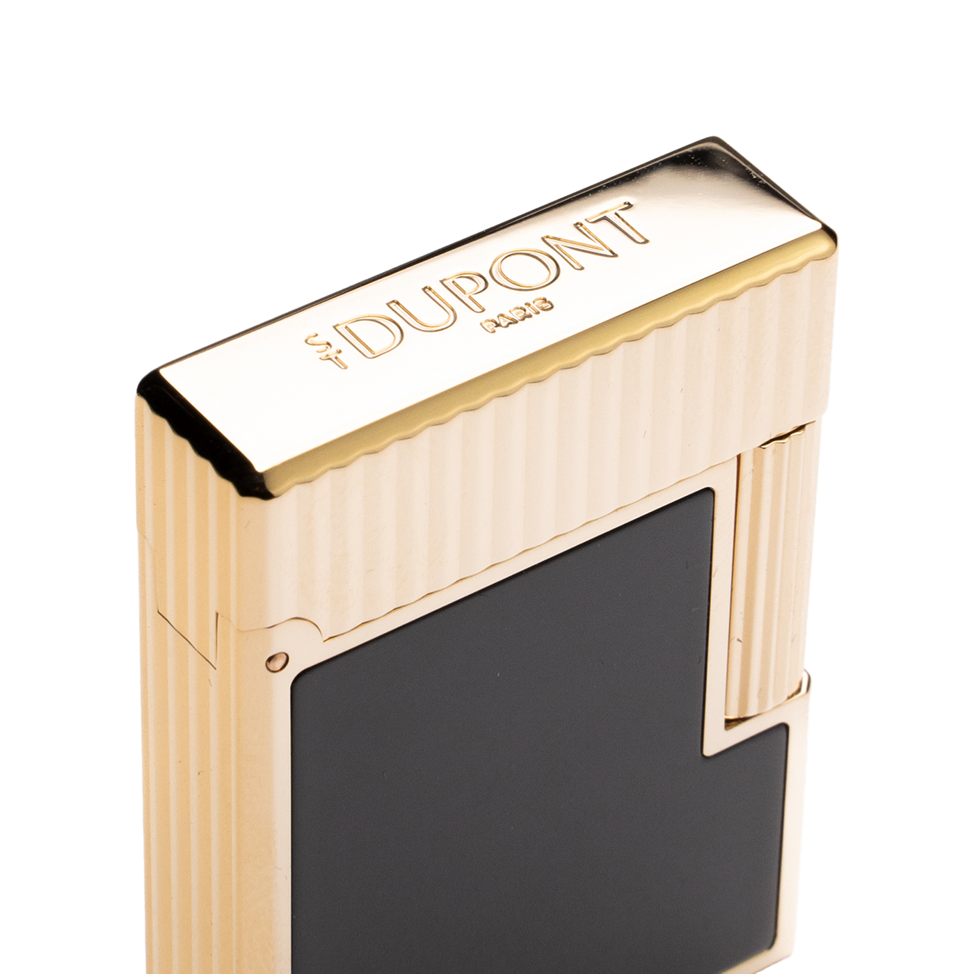 S.T. Dupont Ligne 1 Vertical Lines Black & Gold