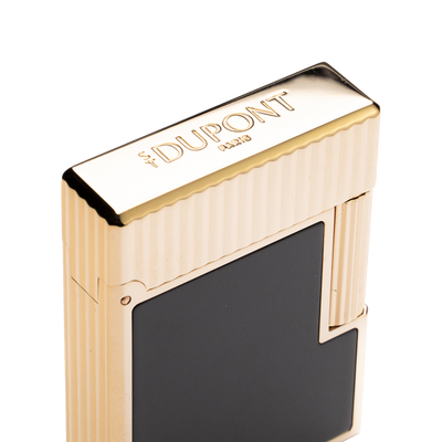 S.T. Dupont Ligne 1 Vertical Lines Black & Gold