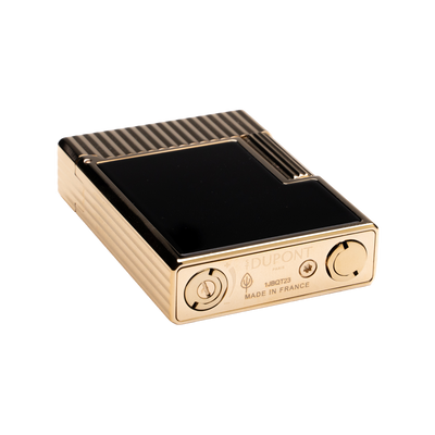 S.T. Dupont Ligne 1 Vertical Lines Black & Gold