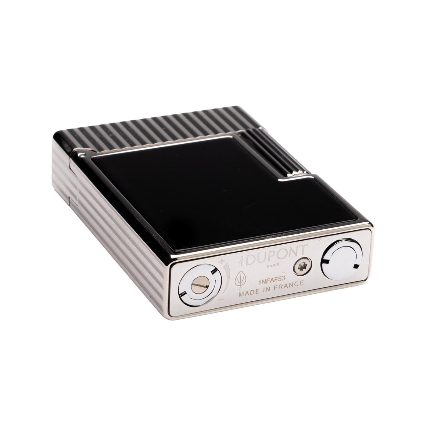S.T. Dupont Ligne 1 Vertical Lines Black & Palladium
